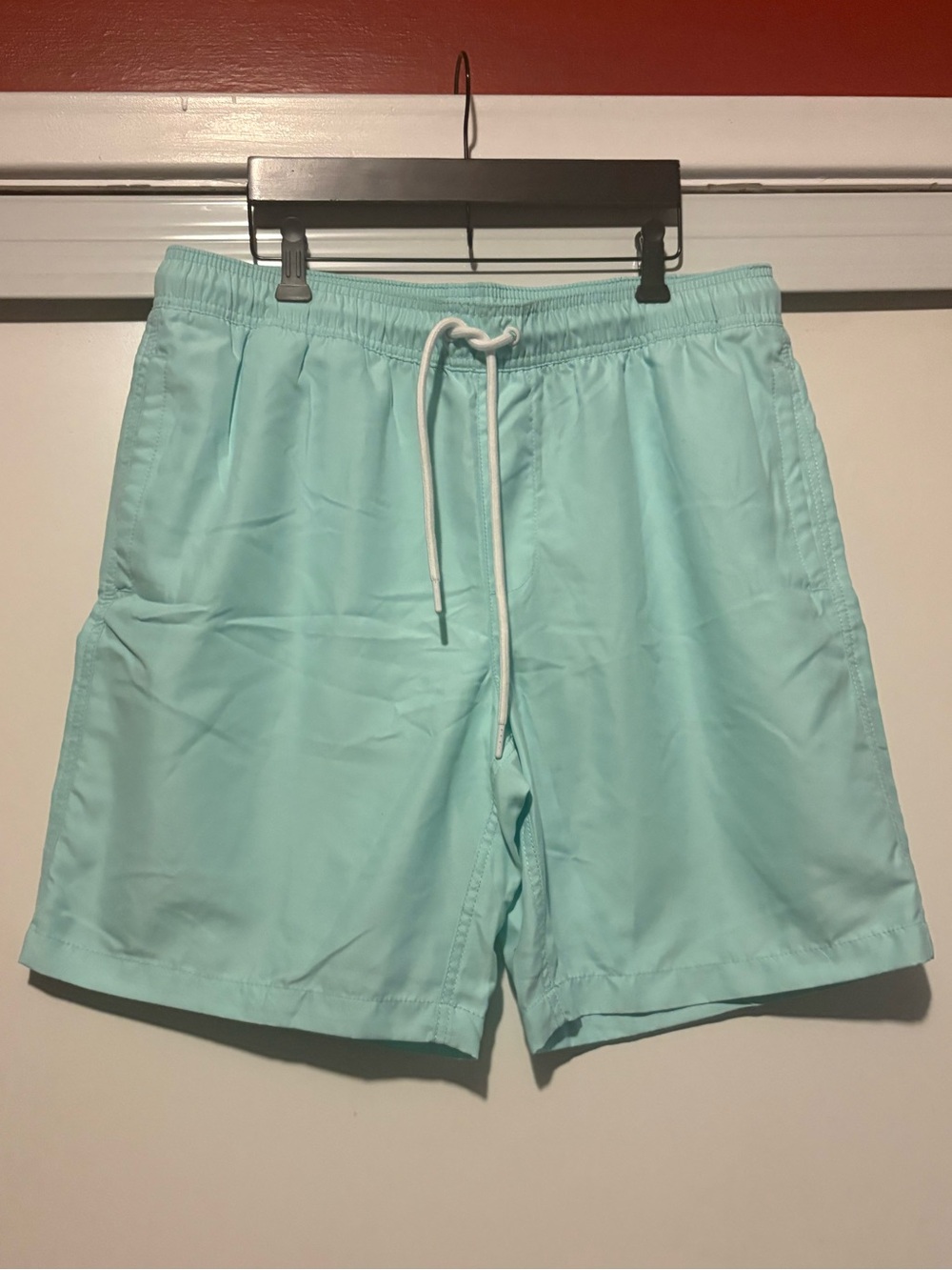 Men's Aqua Swim Trunks with Drawstring